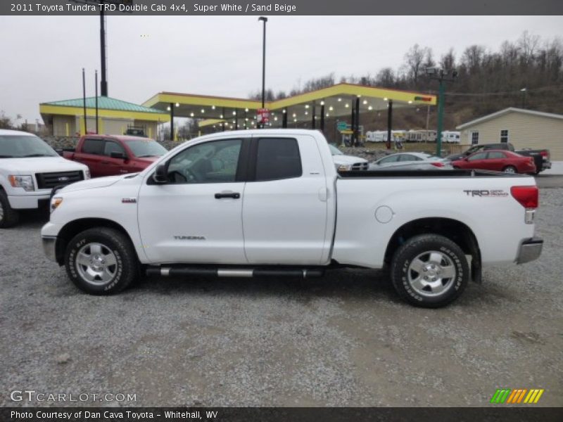 Super White / Sand Beige 2011 Toyota Tundra TRD Double Cab 4x4