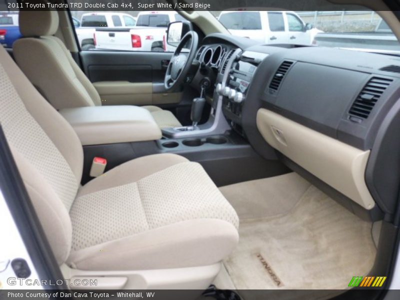 Super White / Sand Beige 2011 Toyota Tundra TRD Double Cab 4x4