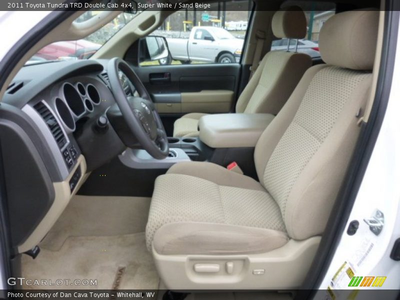 Super White / Sand Beige 2011 Toyota Tundra TRD Double Cab 4x4