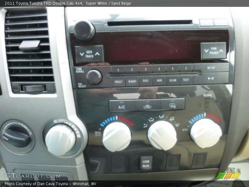 Super White / Sand Beige 2011 Toyota Tundra TRD Double Cab 4x4