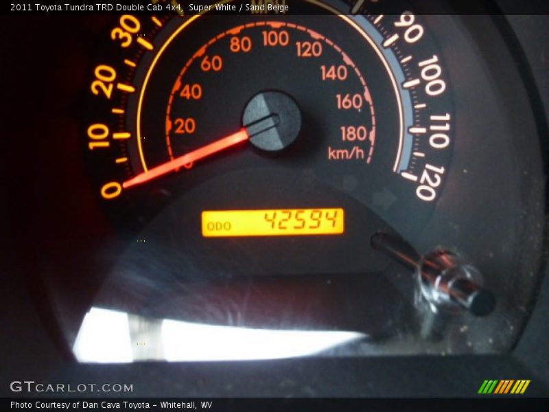 Super White / Sand Beige 2011 Toyota Tundra TRD Double Cab 4x4