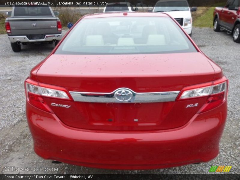Barcelona Red Metallic / Ivory 2012 Toyota Camry XLE V6