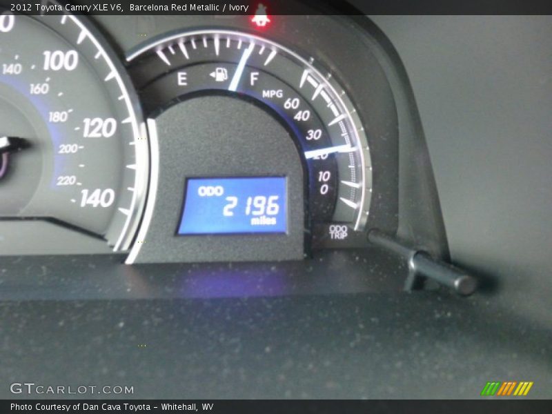 Barcelona Red Metallic / Ivory 2012 Toyota Camry XLE V6