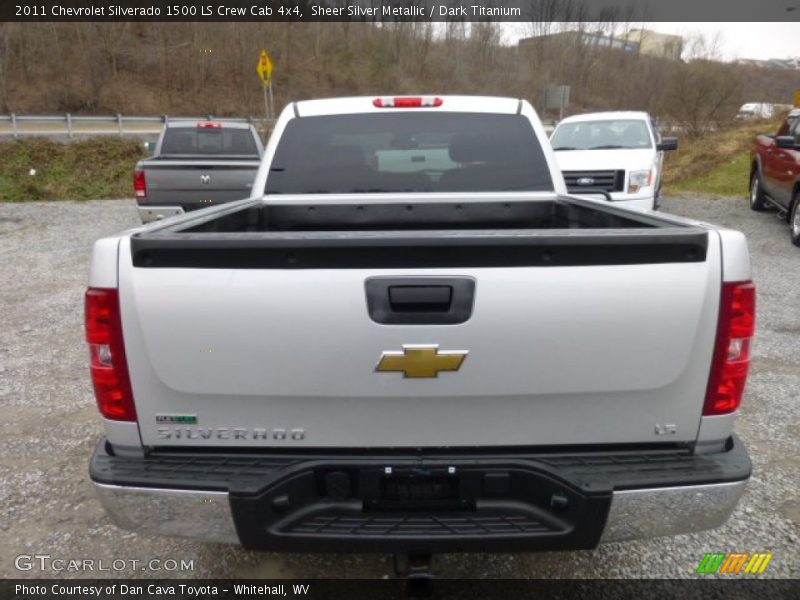 Sheer Silver Metallic / Dark Titanium 2011 Chevrolet Silverado 1500 LS Crew Cab 4x4
