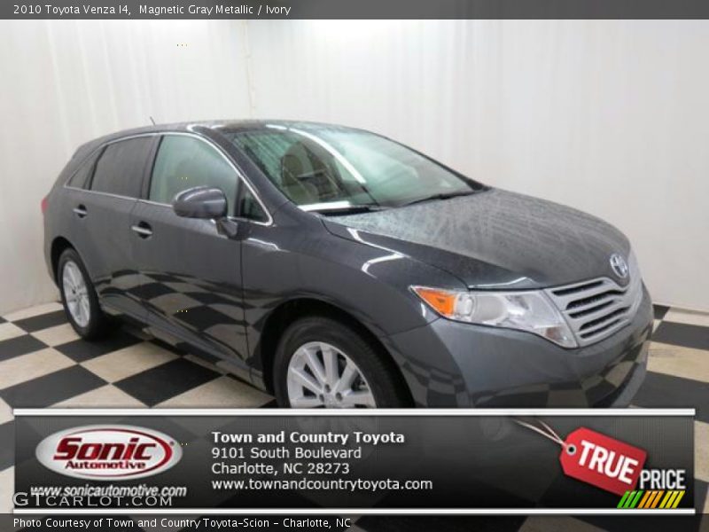 Magnetic Gray Metallic / Ivory 2010 Toyota Venza I4
