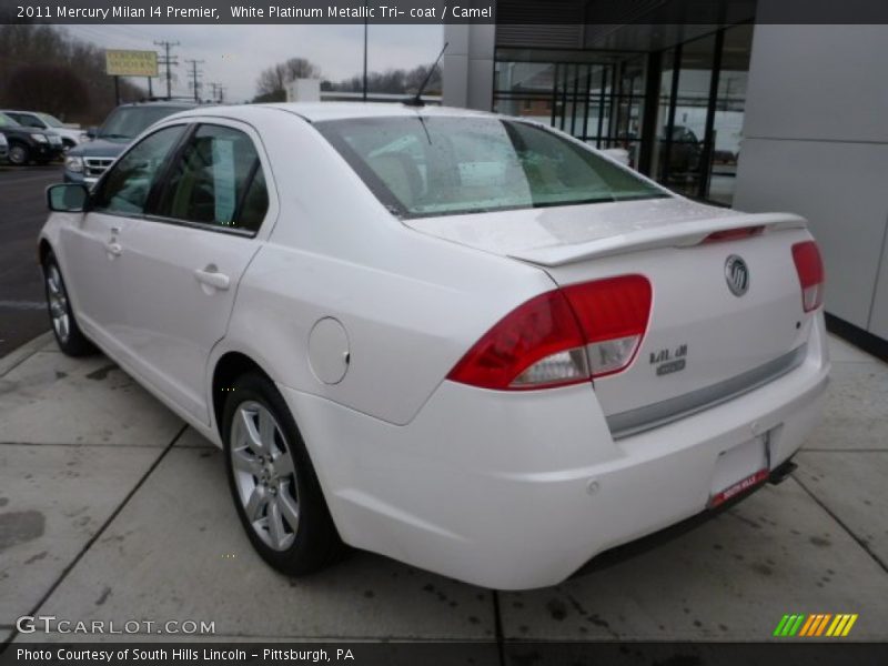 White Platinum Metallic Tri- coat / Camel 2011 Mercury Milan I4 Premier