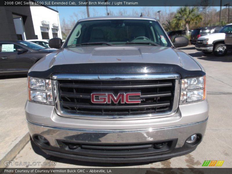 Silver Birch Metallic / Light Titanium 2008 GMC Sierra 1500 SLE Extended Cab