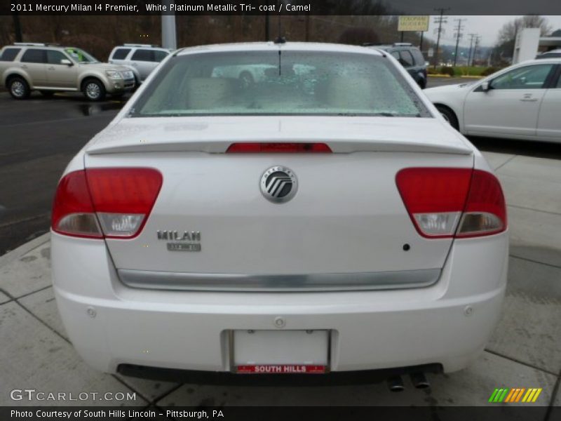 White Platinum Metallic Tri- coat / Camel 2011 Mercury Milan I4 Premier