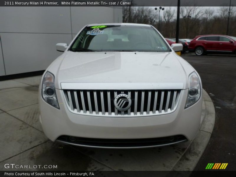 White Platinum Metallic Tri- coat / Camel 2011 Mercury Milan I4 Premier