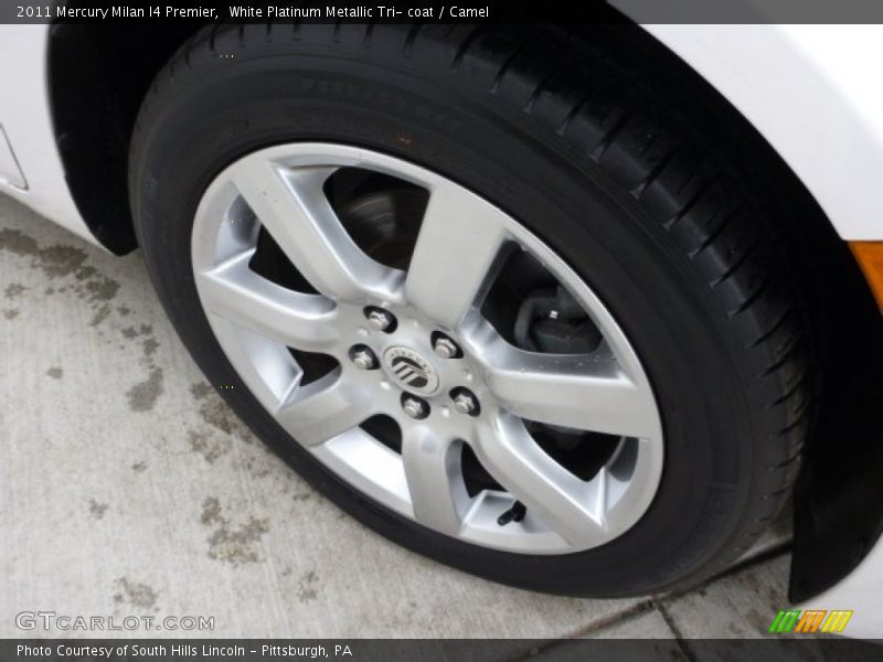 White Platinum Metallic Tri- coat / Camel 2011 Mercury Milan I4 Premier