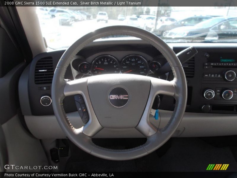 Silver Birch Metallic / Light Titanium 2008 GMC Sierra 1500 SLE Extended Cab