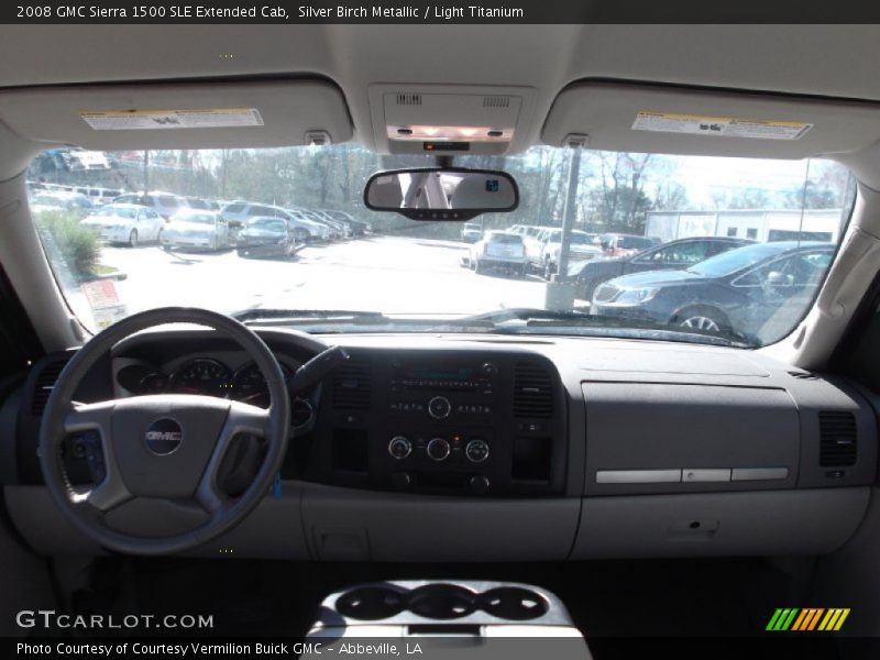 Silver Birch Metallic / Light Titanium 2008 GMC Sierra 1500 SLE Extended Cab