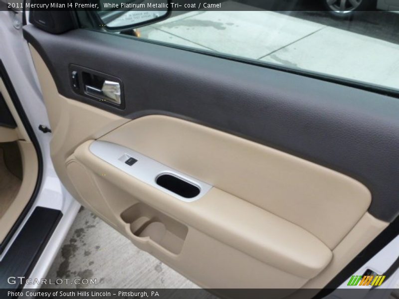 White Platinum Metallic Tri- coat / Camel 2011 Mercury Milan I4 Premier