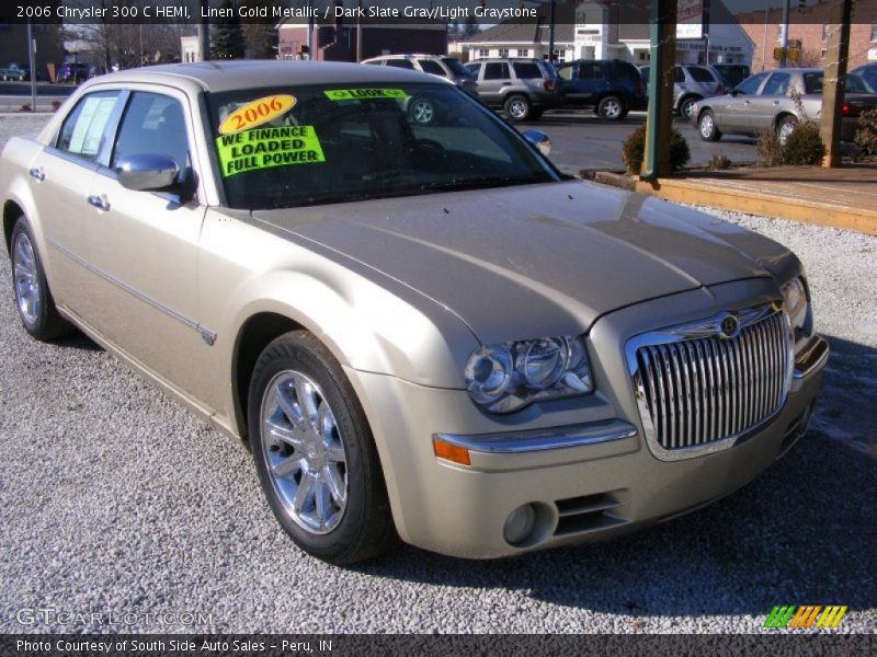 Linen Gold Metallic / Dark Slate Gray/Light Graystone 2006 Chrysler 300 C HEMI