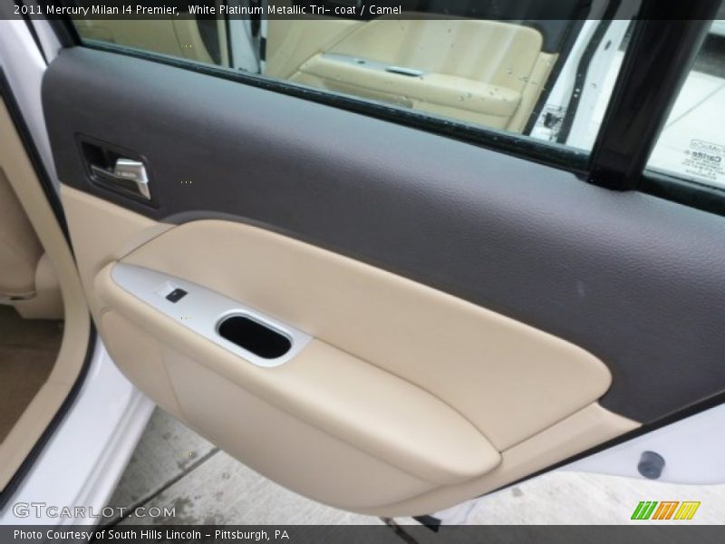 White Platinum Metallic Tri- coat / Camel 2011 Mercury Milan I4 Premier