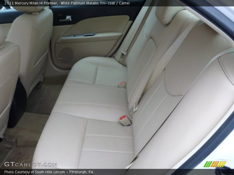 White Platinum Metallic Tri- coat / Camel 2011 Mercury Milan I4 Premier