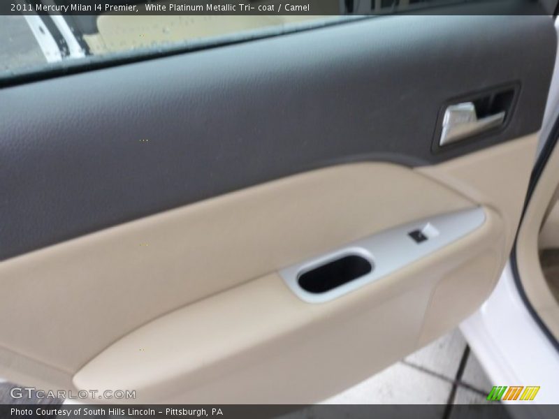 White Platinum Metallic Tri- coat / Camel 2011 Mercury Milan I4 Premier