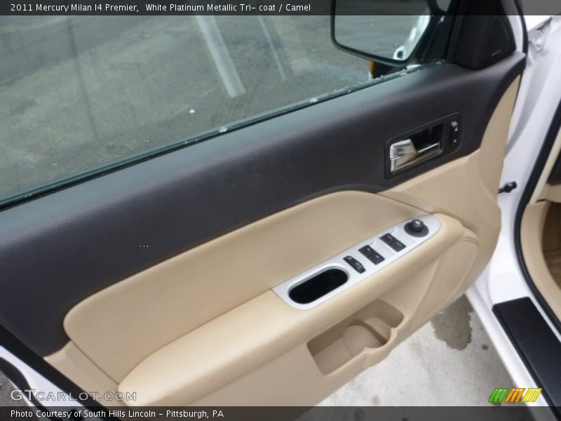 White Platinum Metallic Tri- coat / Camel 2011 Mercury Milan I4 Premier