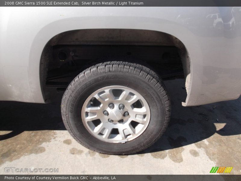 Silver Birch Metallic / Light Titanium 2008 GMC Sierra 1500 SLE Extended Cab