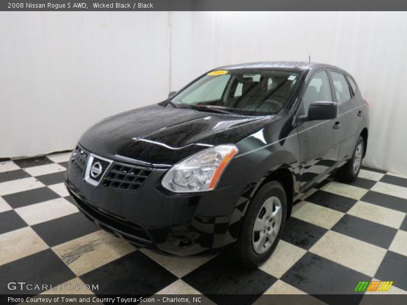 Wicked Black / Black 2008 Nissan Rogue S AWD