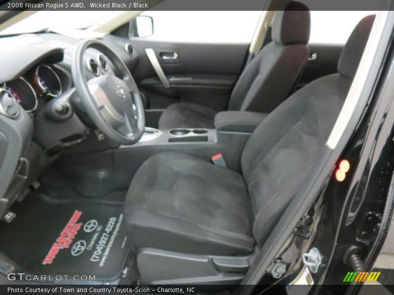 Wicked Black / Black 2008 Nissan Rogue S AWD