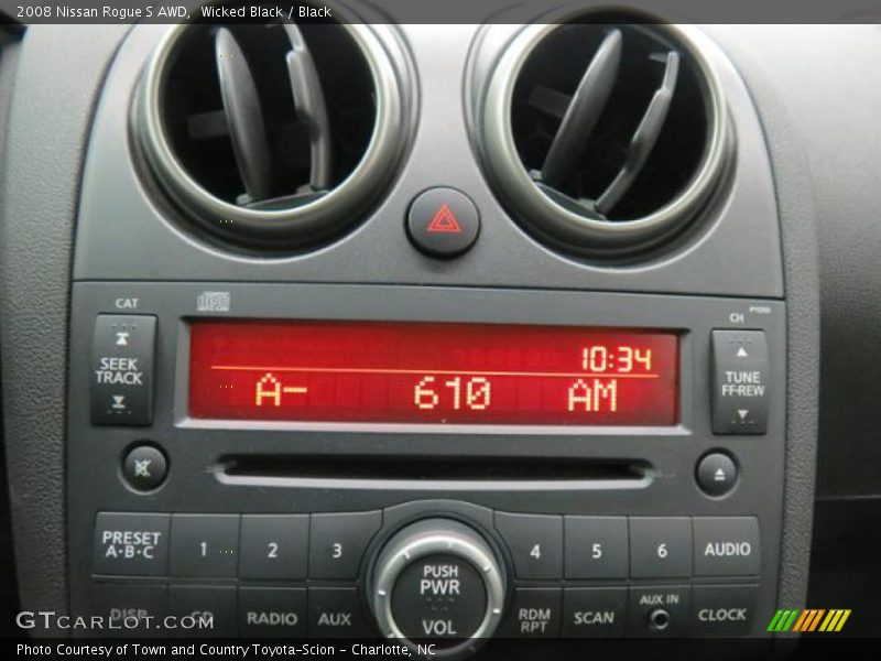 Wicked Black / Black 2008 Nissan Rogue S AWD