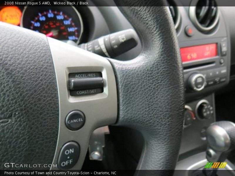 Wicked Black / Black 2008 Nissan Rogue S AWD