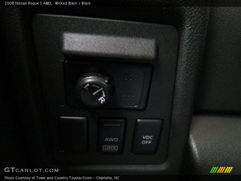 Wicked Black / Black 2008 Nissan Rogue S AWD