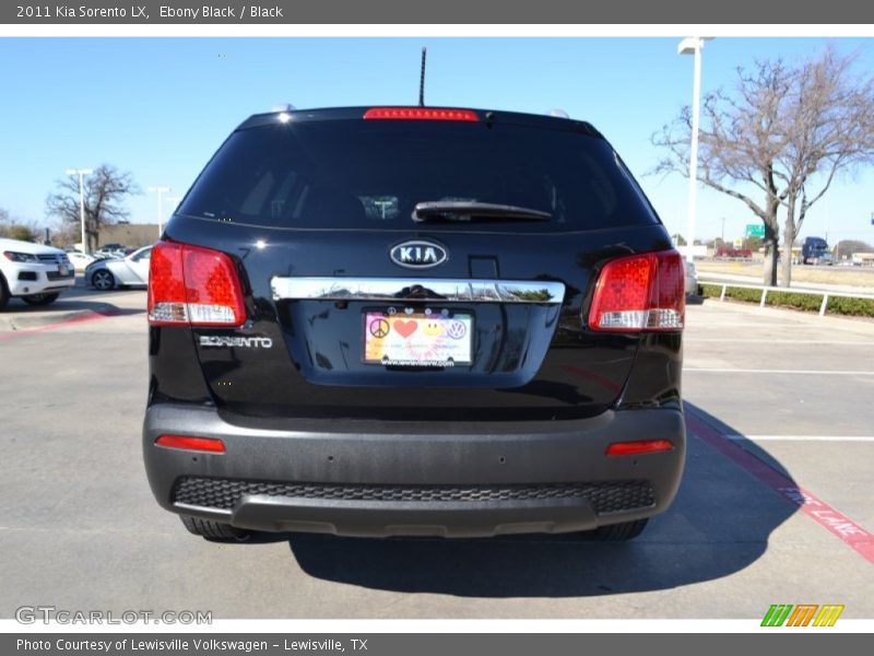 Ebony Black / Black 2011 Kia Sorento LX