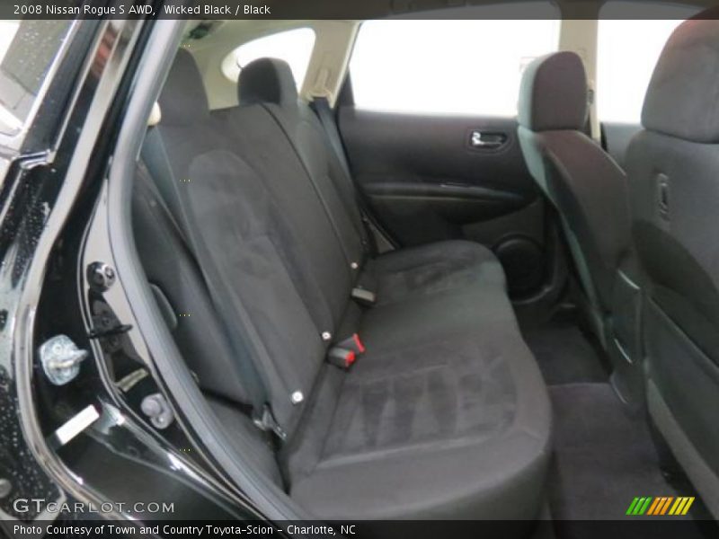 Wicked Black / Black 2008 Nissan Rogue S AWD