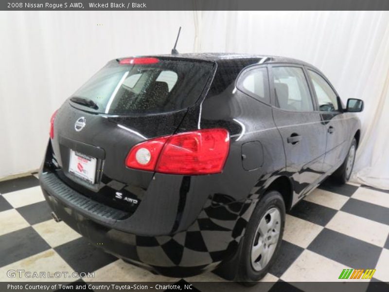Wicked Black / Black 2008 Nissan Rogue S AWD