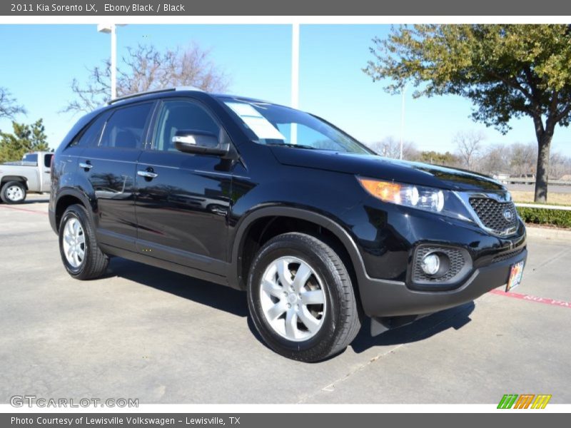 Ebony Black / Black 2011 Kia Sorento LX