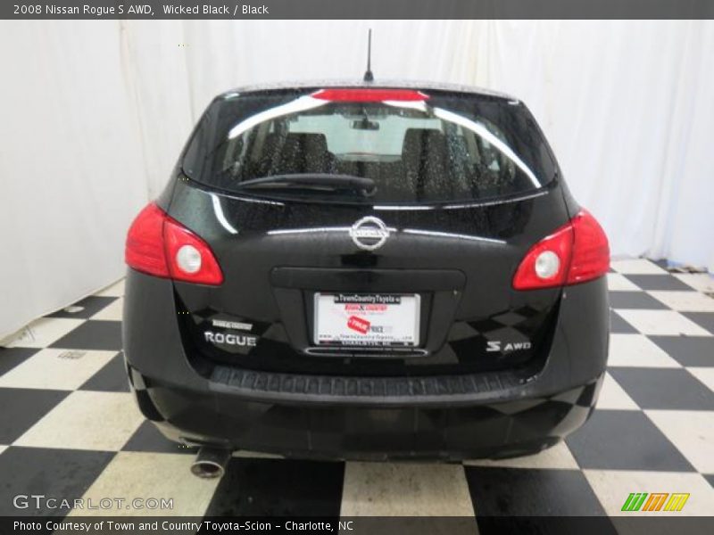Wicked Black / Black 2008 Nissan Rogue S AWD