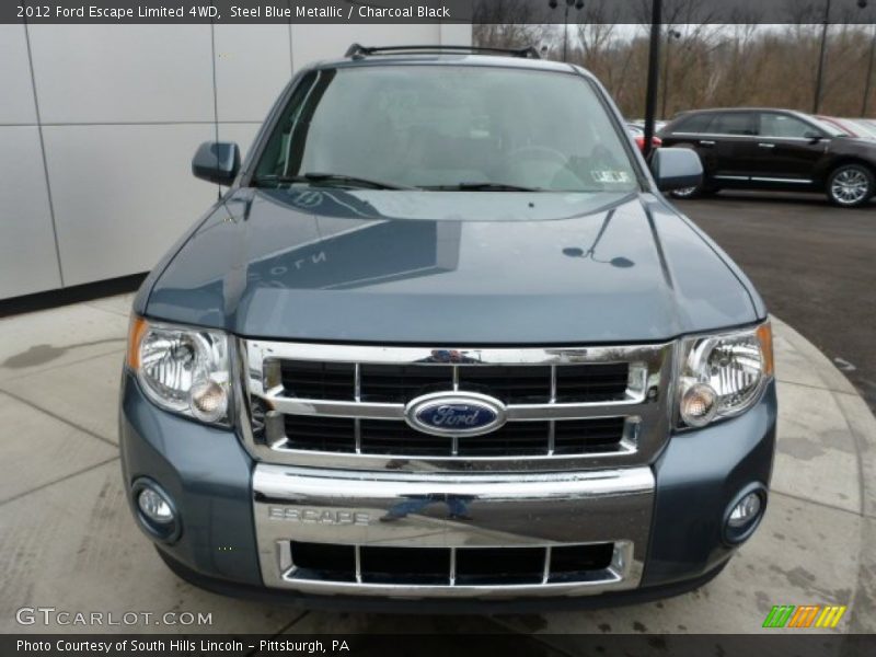 Steel Blue Metallic / Charcoal Black 2012 Ford Escape Limited 4WD