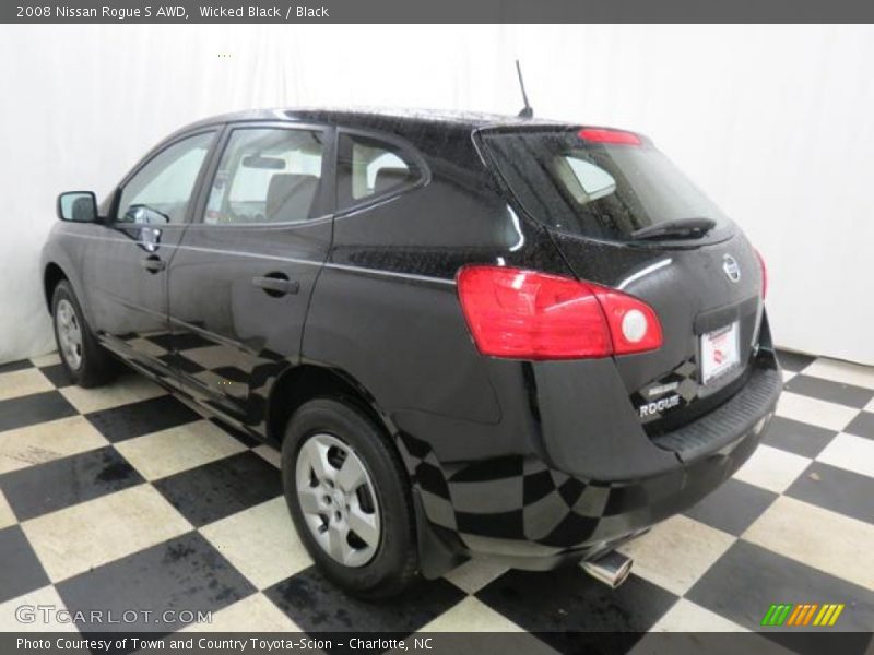 Wicked Black / Black 2008 Nissan Rogue S AWD