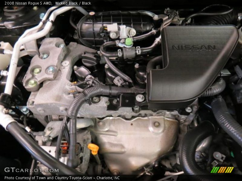 Wicked Black / Black 2008 Nissan Rogue S AWD