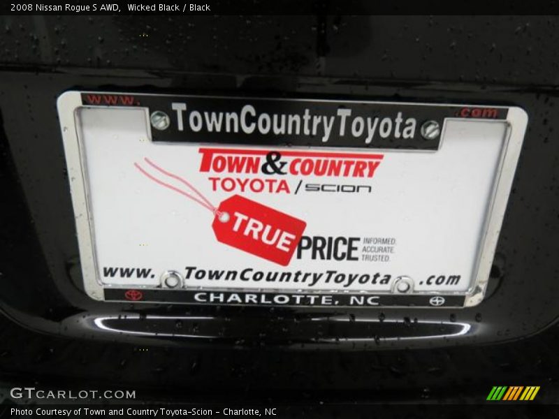 Wicked Black / Black 2008 Nissan Rogue S AWD