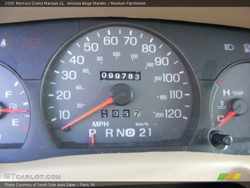 Arizona Beige Metallic / Medium Parchment 2005 Mercury Grand Marquis LS