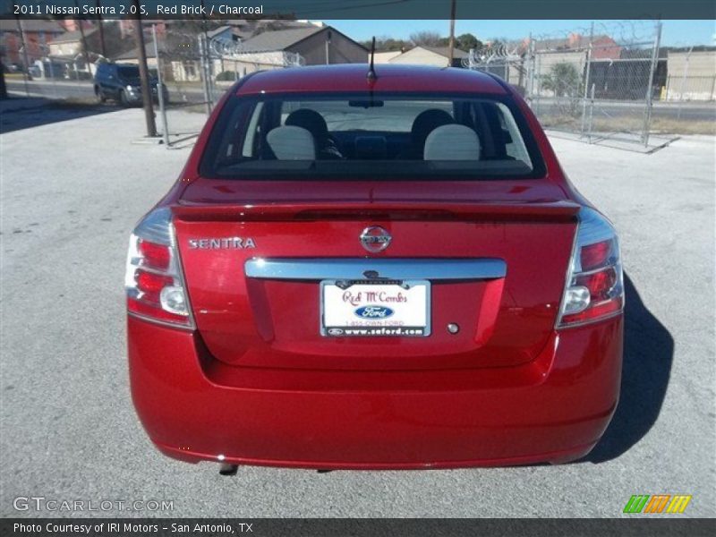 Red Brick / Charcoal 2011 Nissan Sentra 2.0 S