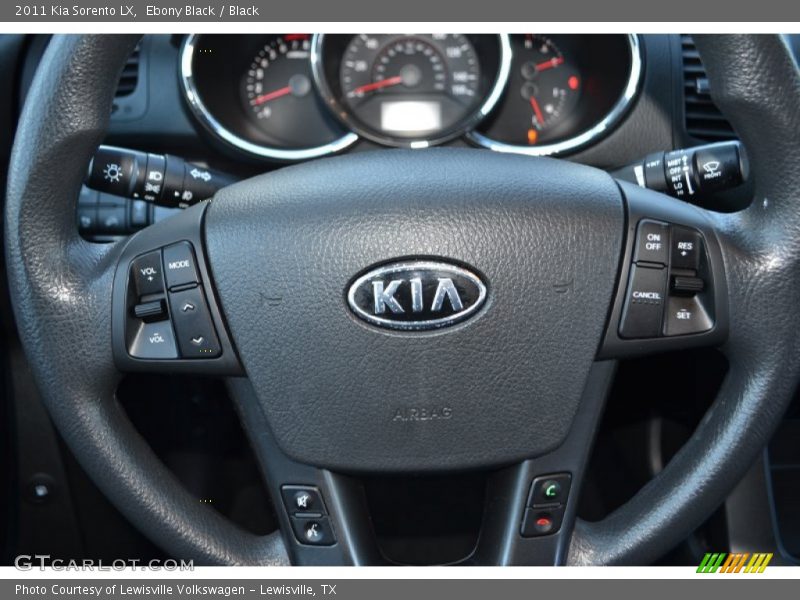 Ebony Black / Black 2011 Kia Sorento LX