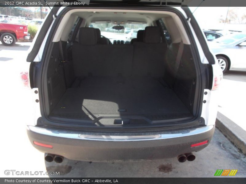 Summit White / Ebony 2012 GMC Acadia SL