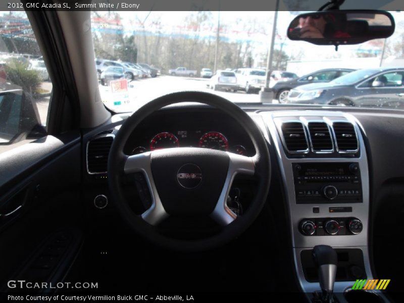 Summit White / Ebony 2012 GMC Acadia SL