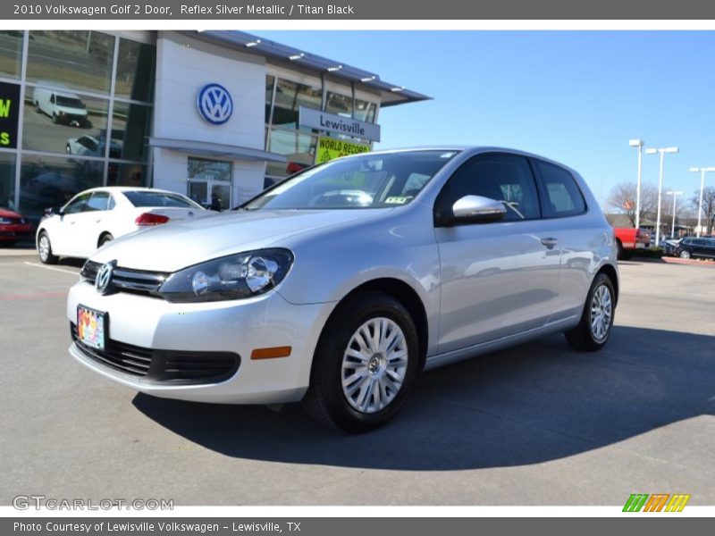 Reflex Silver Metallic / Titan Black 2010 Volkswagen Golf 2 Door