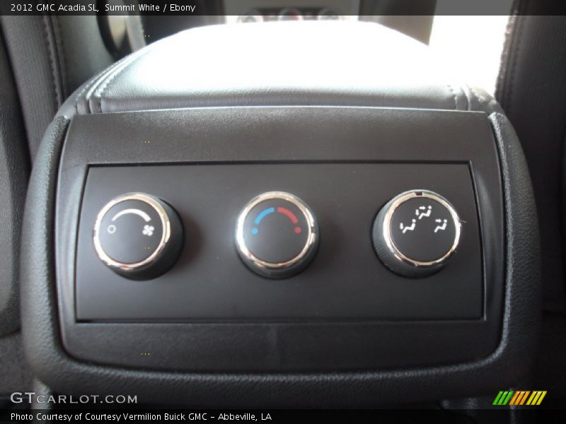 Summit White / Ebony 2012 GMC Acadia SL
