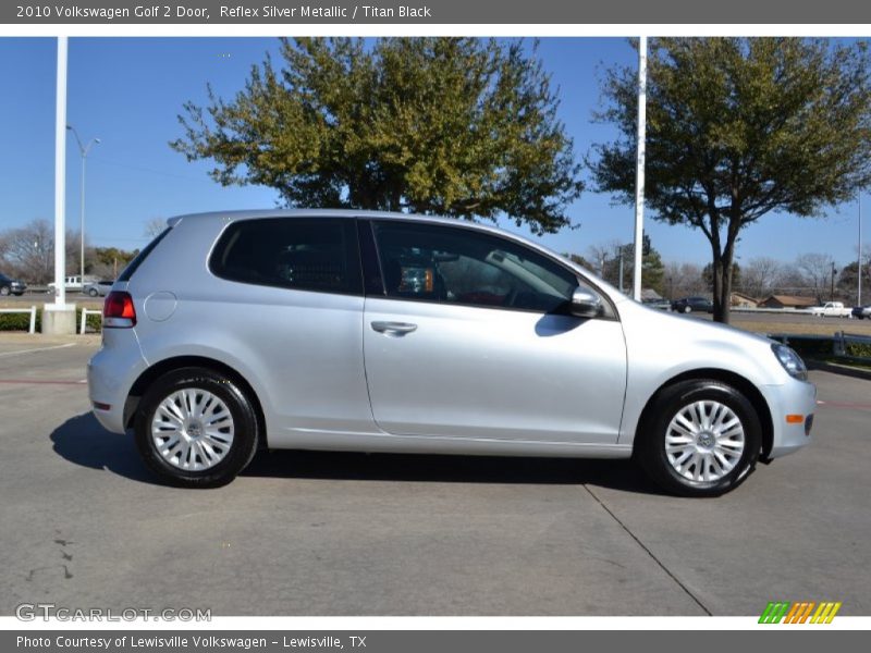 Reflex Silver Metallic / Titan Black 2010 Volkswagen Golf 2 Door