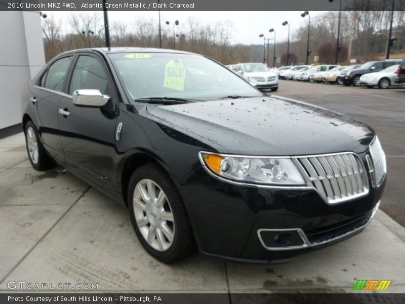Atlantis Green Metallic / Dark Charcoal 2010 Lincoln MKZ FWD