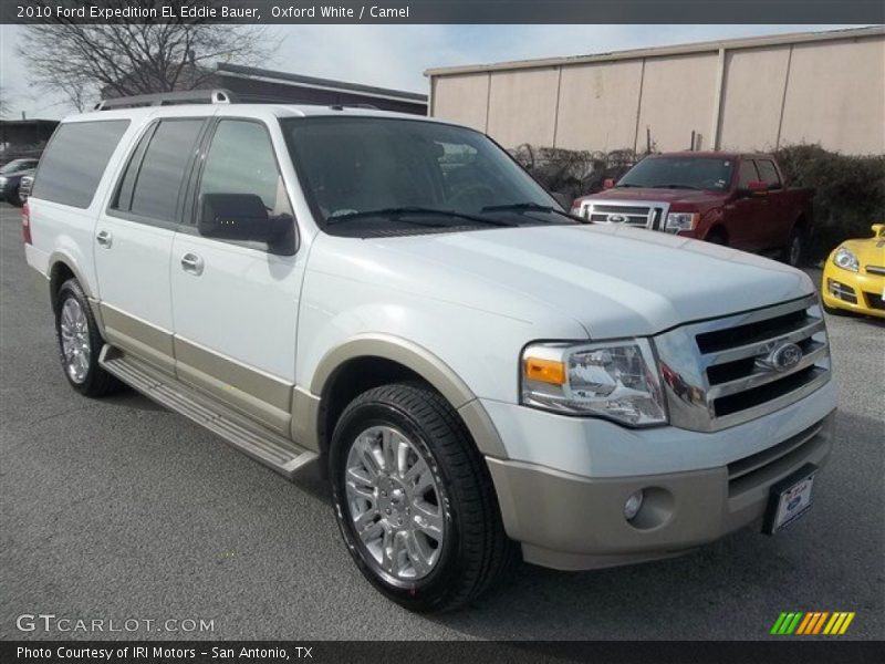 Oxford White / Camel 2010 Ford Expedition EL Eddie Bauer