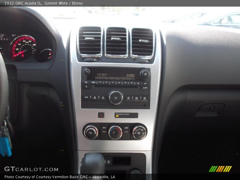 Summit White / Ebony 2012 GMC Acadia SL