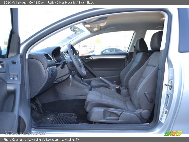  2010 Golf 2 Door Titan Black Interior