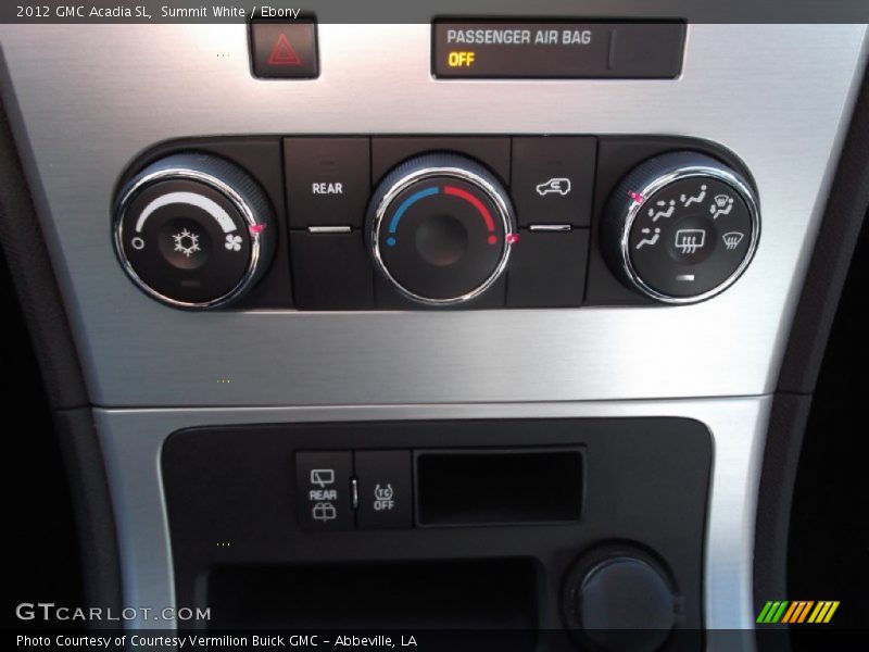 Summit White / Ebony 2012 GMC Acadia SL